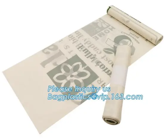biodegradable HDPE/LDPE bin liner/T-shirt trash bag, Biodegradable Plastic Rubbish Bin Liner