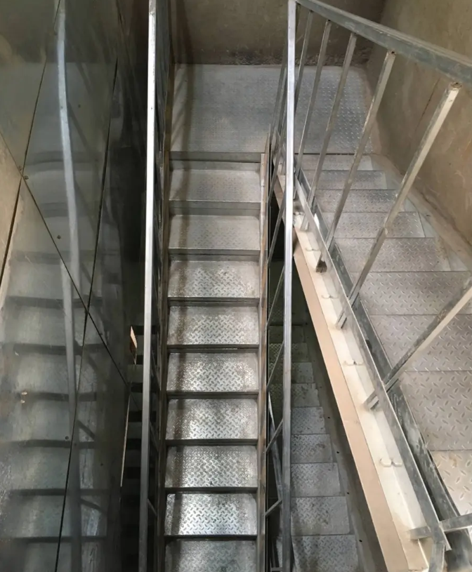 Eje de escalera de construcción de edificios