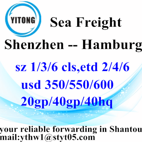 Shenzhen transporte marítimo para Hamburgo