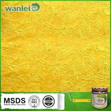 Shining metallic color gold leaf exterior paint