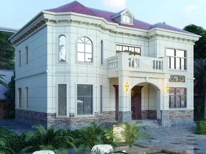 Prefab Chinese Style Light Steel Structure House Villa
