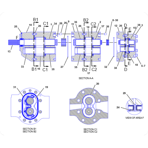 Art Truck AD55 Gear Pump 2377419/237-7419