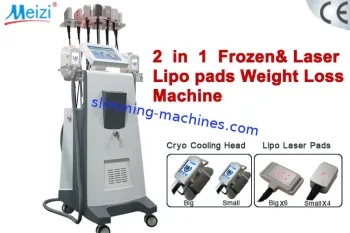 2014 New Body Slimming Cryo Lipo Laser Machine With 2 Handles