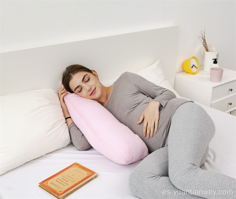 Almohada de cuerpo de embarazo de maternidad en forma de U en forma de U