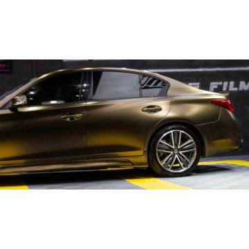 Matte Metallic Brown Gold Car Body Wrap Vinyl