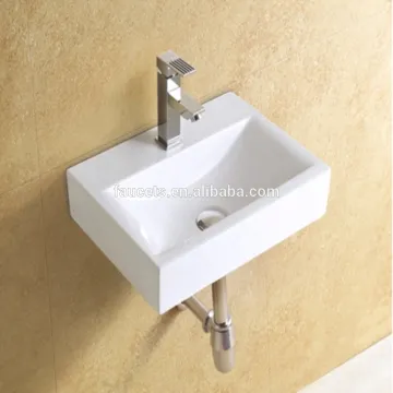 Rectangular Shaped White Ceramic Art Sink