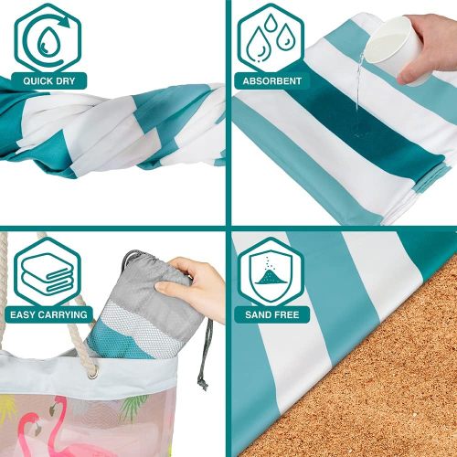 Sublimated Swimming Pool Towel Stripe Beach Towel