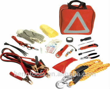 OEM Factory Customized Auto Roadside Emergency Safety Kit With Flash Light
