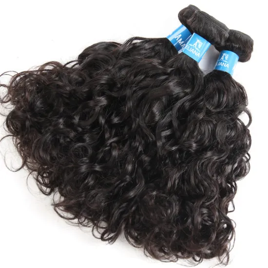 Alibaba best sellers Brazilian Human Hair Bundles Water Wave Texture Double Drawn Cuticle Aligned Hair Weaves