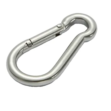 Stainless Steel Carabiner: 316/304 DIN 5299C M8x80mm Heavy Duty Spring Snap Hook