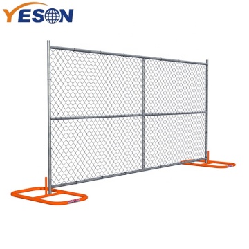 American Standard Portable 6x12 Chain Link Construction Fence Panels - Temporary Mobile Fence 6x10