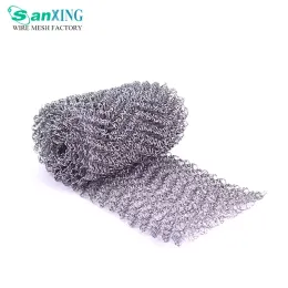 304 316 stainless steel gas liquid filter compressed knitted wire mesh