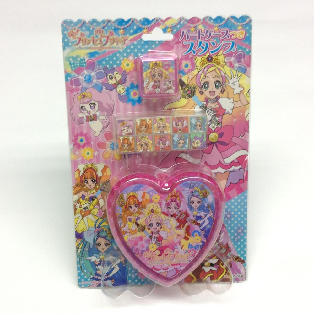 heart-shaped cartoon portable stamp set