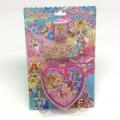 plastic heart-shaped cartoon portable stamp set