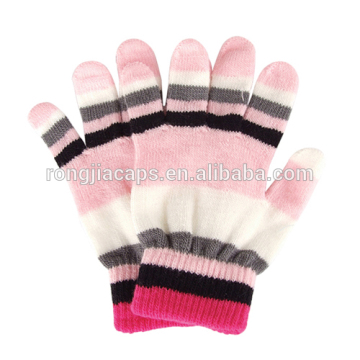 Ladies Gloves/China Factory wholesale acrylic knit magic gloves