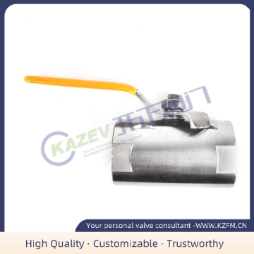 Wide threaded ball valve