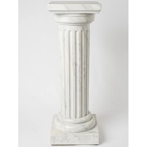 Classic Greek Marble Pedestal Column for Home Decor