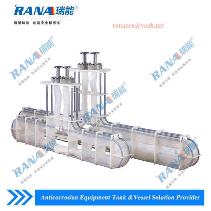 Цеплаабменнік PTFE/PFA для кіслаты хімічных рэчываў высокай чысціні