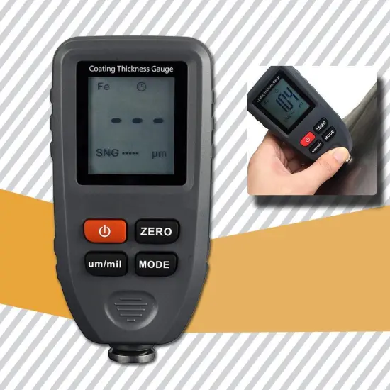 1 Set 2 In 1 Digital Coating Thickness Gauge Portable Paint Thickness Meter Width Measuring Instruments Dropshipping