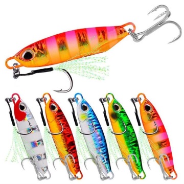 High-Quality Metal Jig Lures 15g-60g with Hooks for Jigging