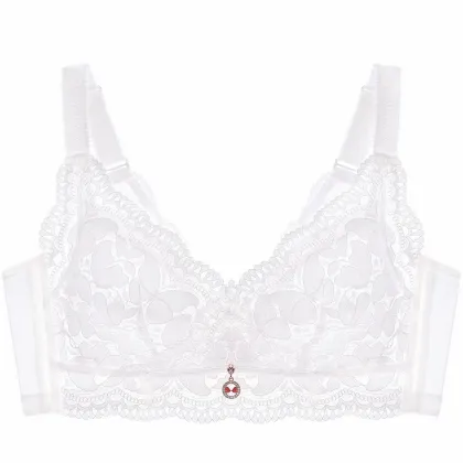 High Quality Plus Size Lace Ultra-Thin Full Cup Gather Bra