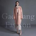 Pink basic cashmere coat