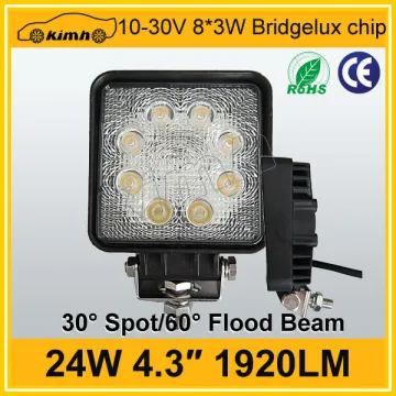 CE,ROHS Certification Excellent Square style spot 24w led work light