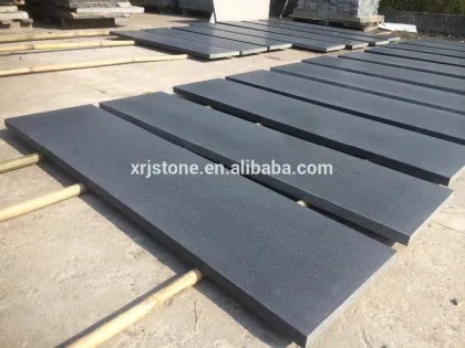 artificial black basalt stone flooring outside stone floor