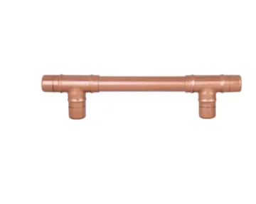 brushed copper handles Gold Wardrobe Door