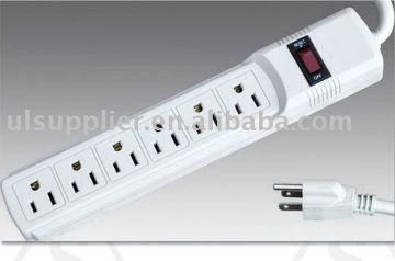 6 Outlet UL/CUL Surge Protector/Surge Subpressore/Power Bar (06-PT6677S) 90 JOULES SURGE