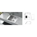 Lavandino moderno per bagno inossidabile lavabo in acciaio inossidabile