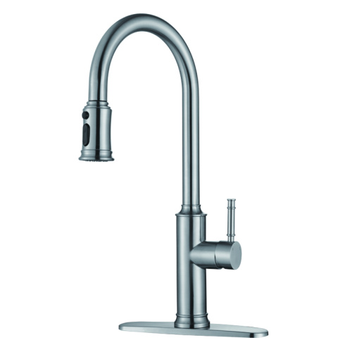 Pull Out Kitchen Faucet single handle 304# Stainless steel Kitchen faucet Manufactory