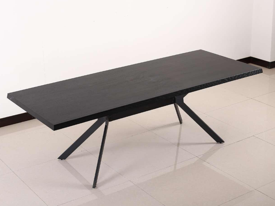 black wood dining table