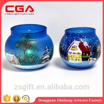 Guangdong Factory produce Wholesale Glass Candle Holder hot seller design Glass Candle Holder