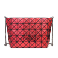 Geometrisk Rhomboid Splicing Bag One-Shoulder Bag för Kvinnor Med Casual Chain Diagonal Cross Bag