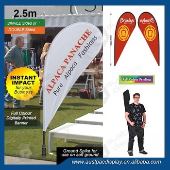 Promotional Flags 2.5m with Teardrop