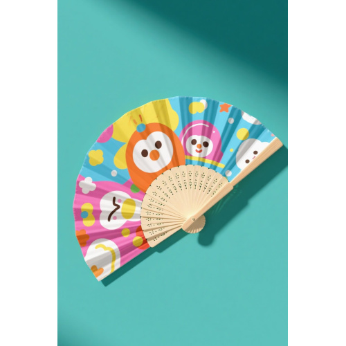 Ventilador de plástico personalizado com desenho animado