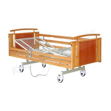 Νοσοκομειακό ηλεκτρικό κρεβάτι δύο λειτουργιών Ιατρικό κρεβάτι ξύλινο