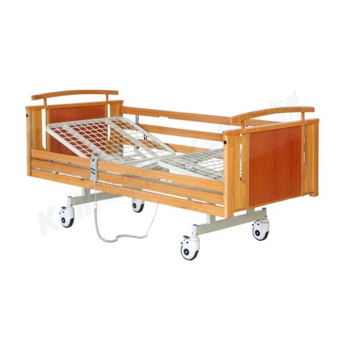 Hospital Electric Bed Two Functions Medical Bed Wooden