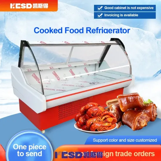 Deli Meat Freezer Countertop Deli Case Refrigerated Cooked Food Display Freezer Cabinet for Sale