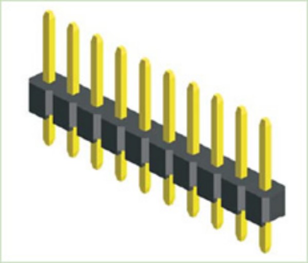 Type droit d&#39;une seule ligne de l&#39;en-tête de broche de 3,96 mm