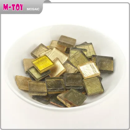 MJ130 DIY Golden metallic Mosaic Craft Tile