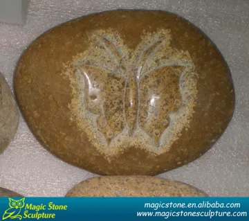 cobblestone butterfly decoration