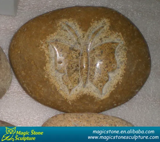 cobblestone butterfly decoration