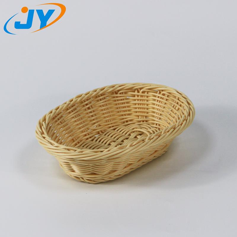 plastic rattan washable snack basket