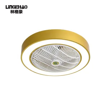 Energy Saving 220V Led Fan Light Ceiling Fan With Light Gold