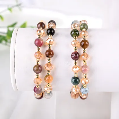 Tourmaline Bead Bracelet Fashion Jewelry