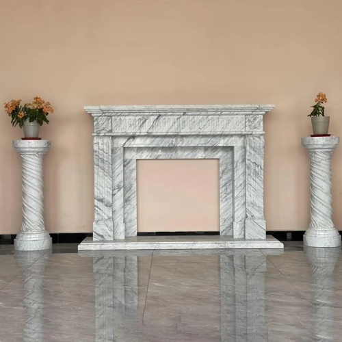 Hand Carved Marble Fireplace Surround for Custom Orders