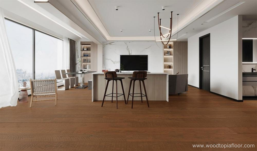 Multi-story European oak flooring multi-layer with plywood