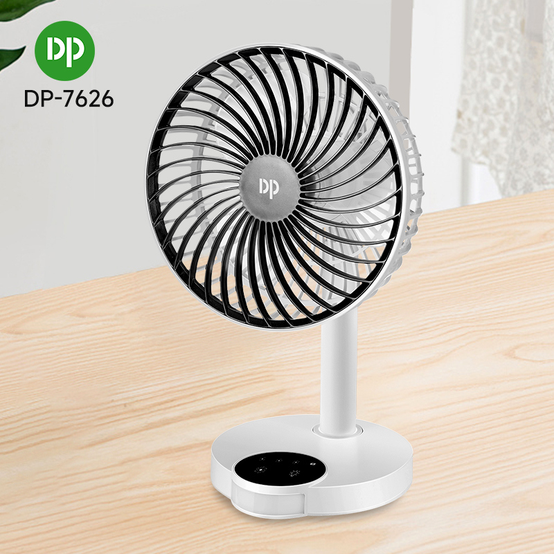 Desktop Portable 2400mAh Lithium Battery Rechargeable Fan
